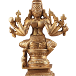 Brass Superfine Mariamman Shakti Idol - 6.5" Divine Mother Goddess of Rain, Health & Protection